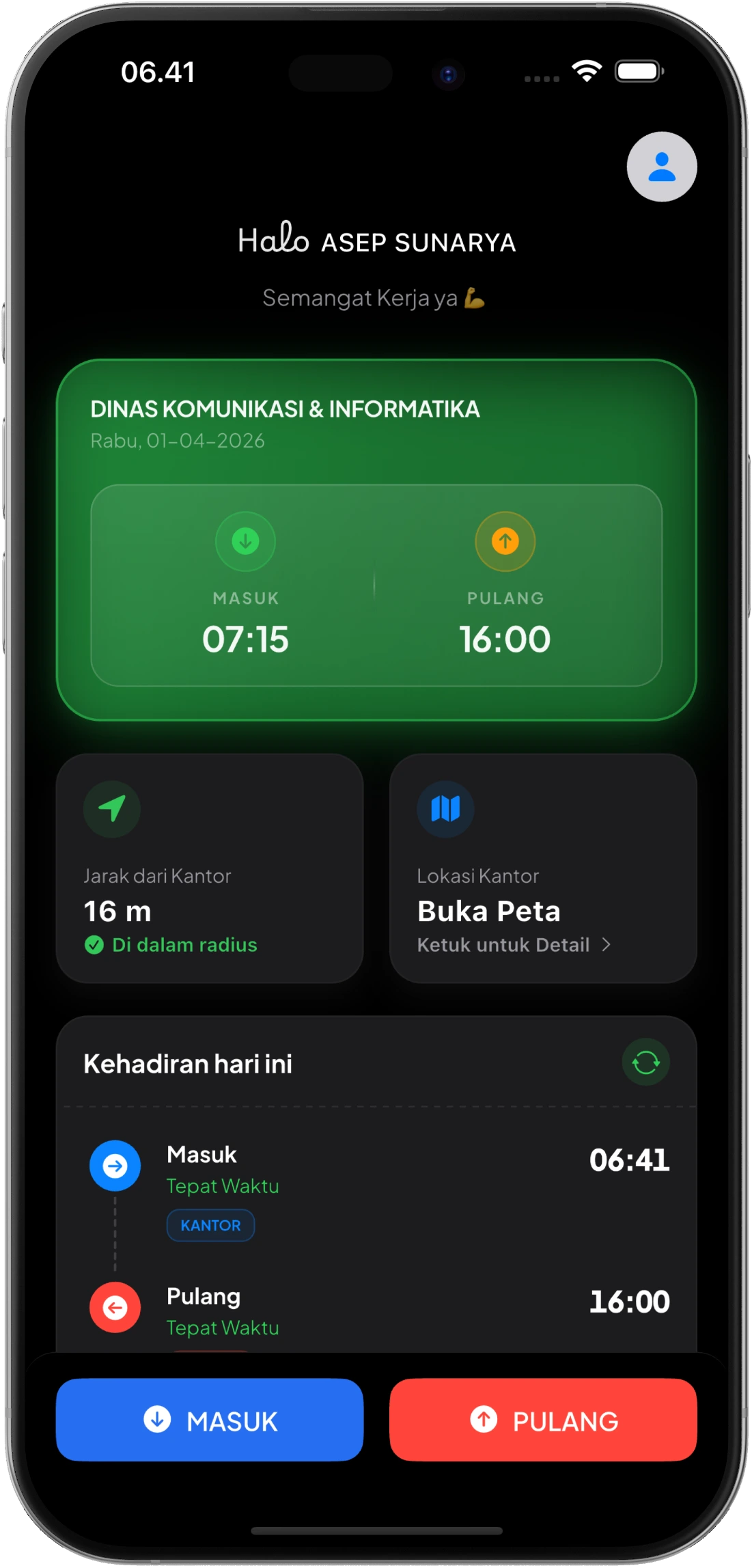 Green Theme Dark