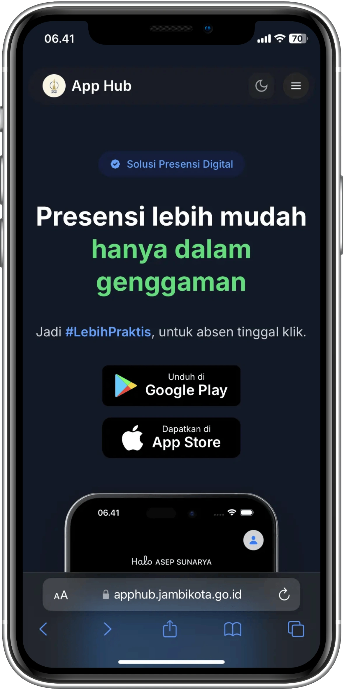 App Hub Jambi Kota