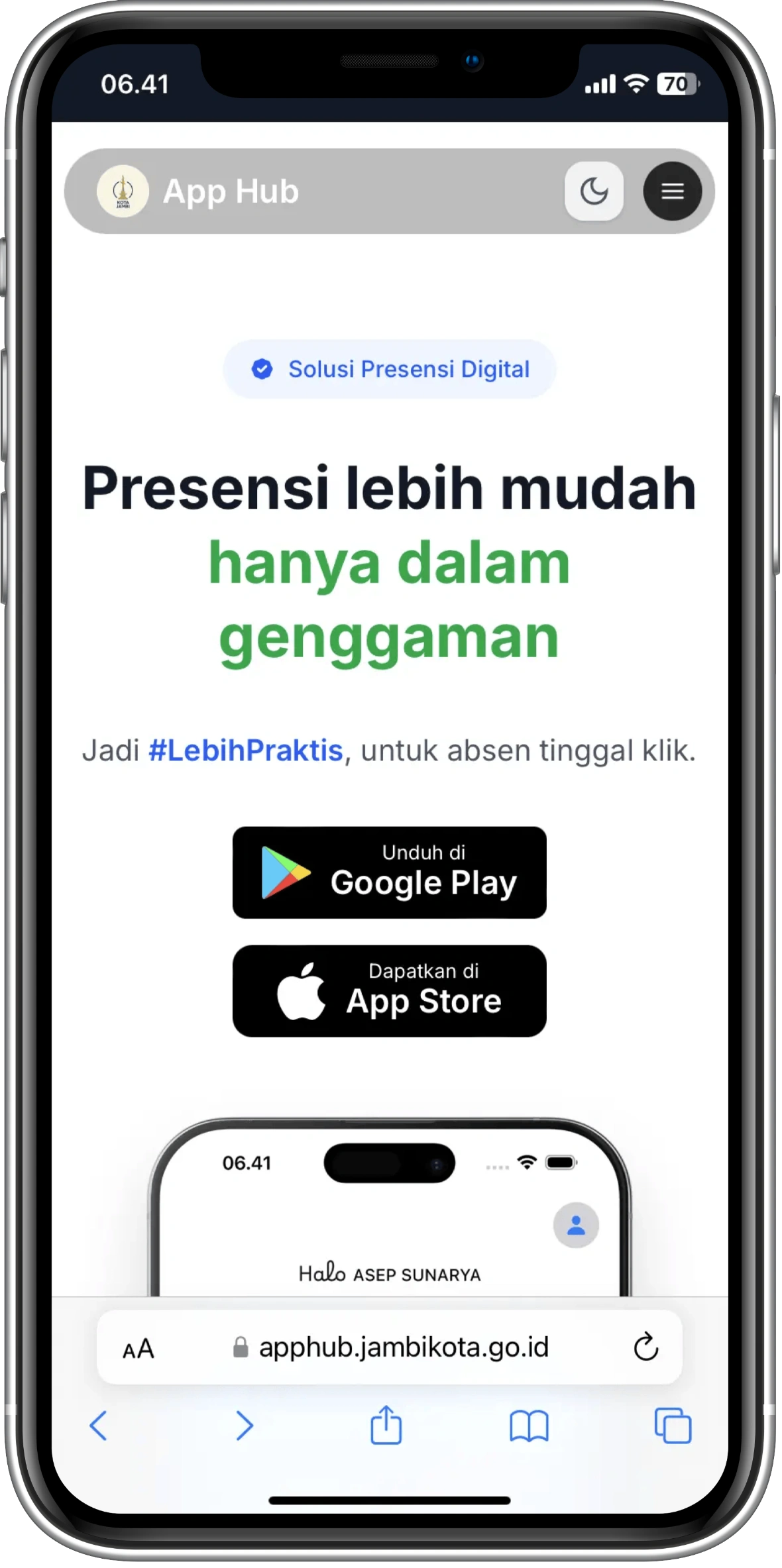 App Hub Jambi Kota